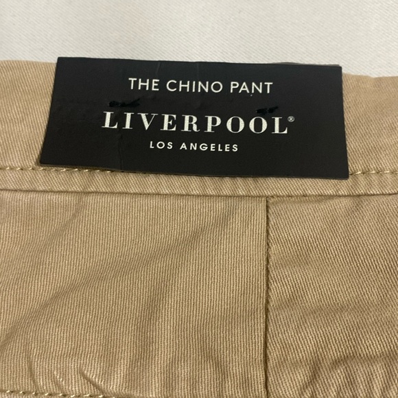 LIVERPOOL Los Angeles Men's The Chino Pant KHAKI Pants 36x32 - Picture 6 of 9